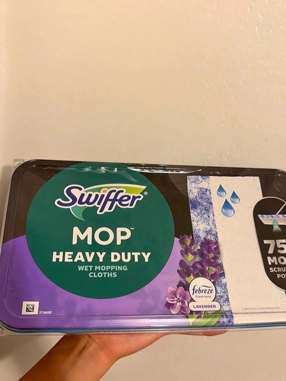 Swiffer Mop Heavy Duty Wet Mopping Cloths 20-Count Lavender